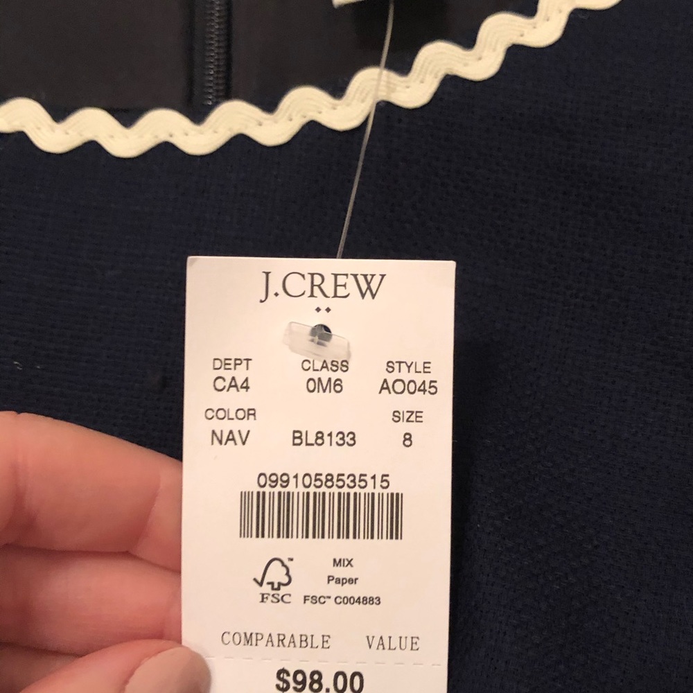 🆕 J Crew Navy Dress - Picture 3 of 5